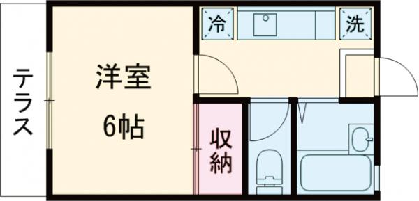 ハイツバンブーⅡの間取り