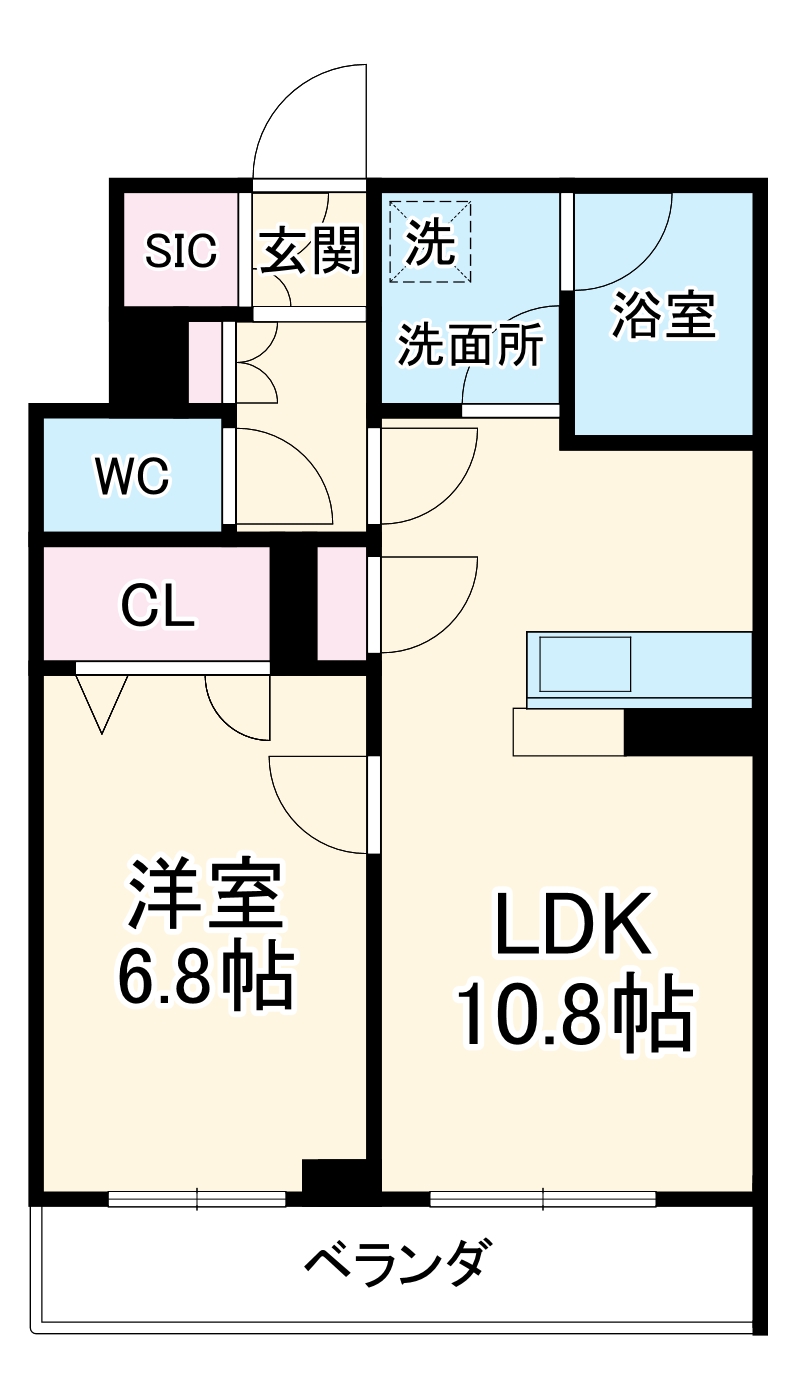 MOANA GRAND RESIDENCEの間取り