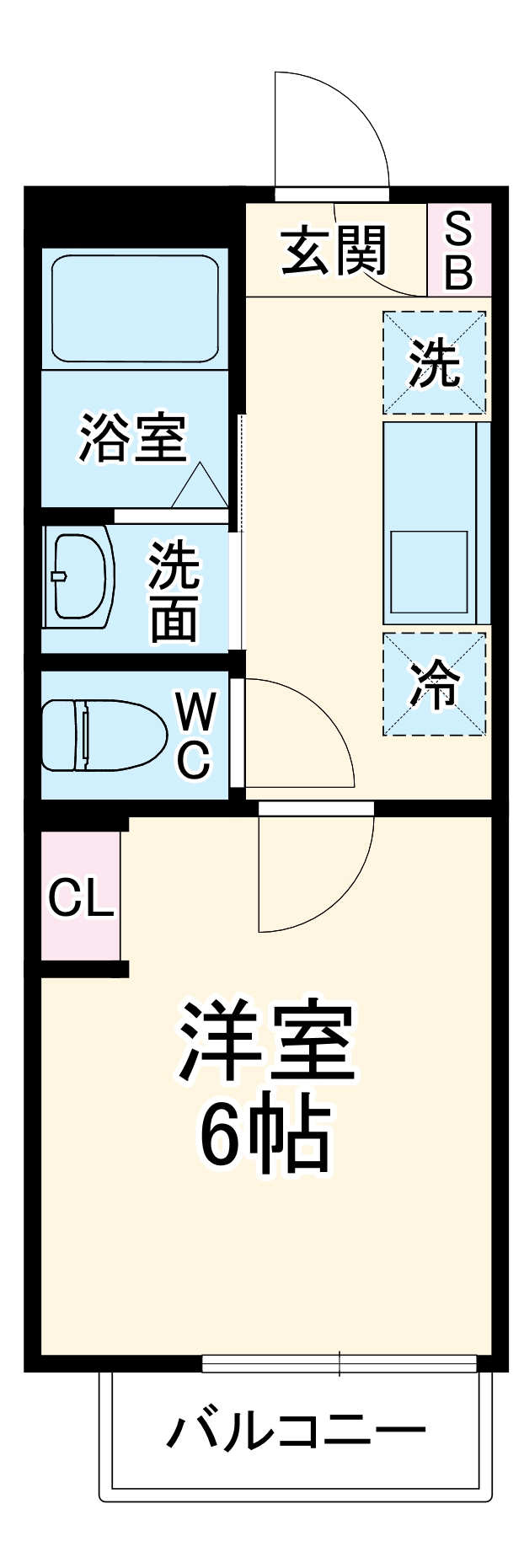 ラテ横浜の間取り