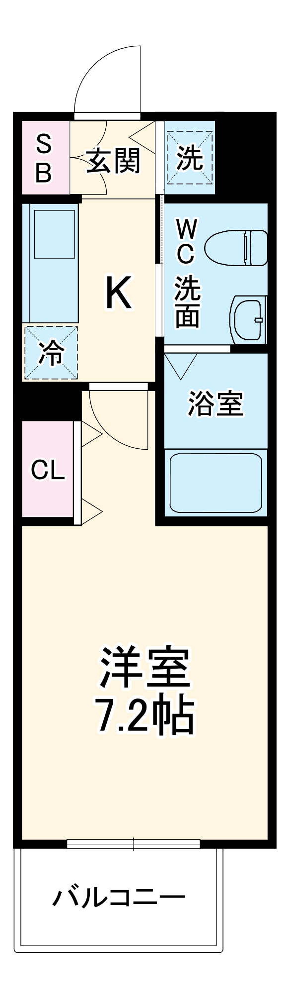 グランルージュ中之島南の間取り