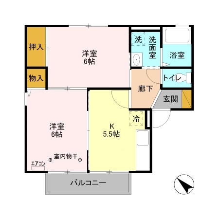 メルべーユ・ミキの間取り