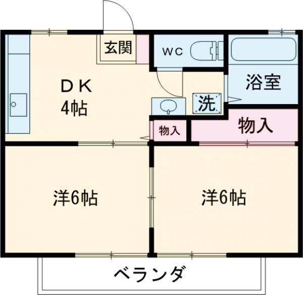 けやき荘の間取り