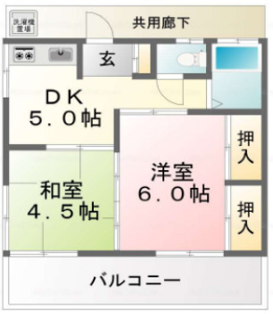 千脇アパートの間取り