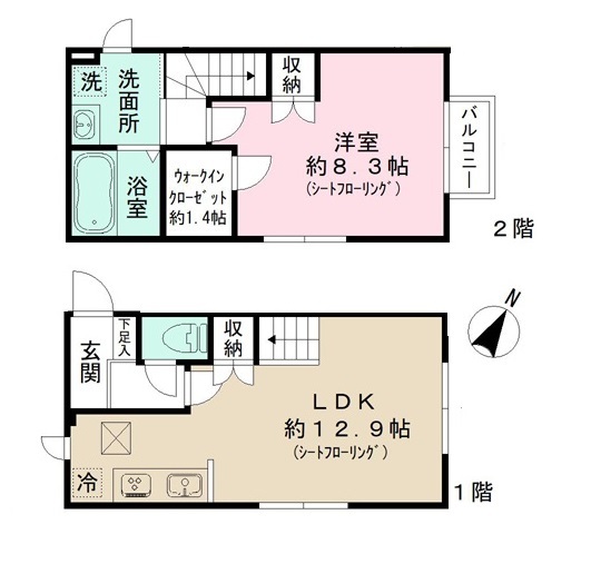 Vaugirardの間取り