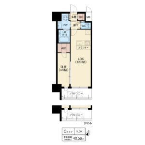 スプランディッド新大阪Ⅵの間取り