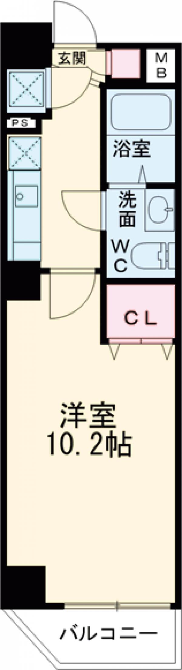 XEBEC日暮里の間取り
