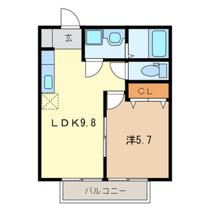 ビューアイルCの間取り