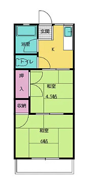 シティハイムカルテットの間取り