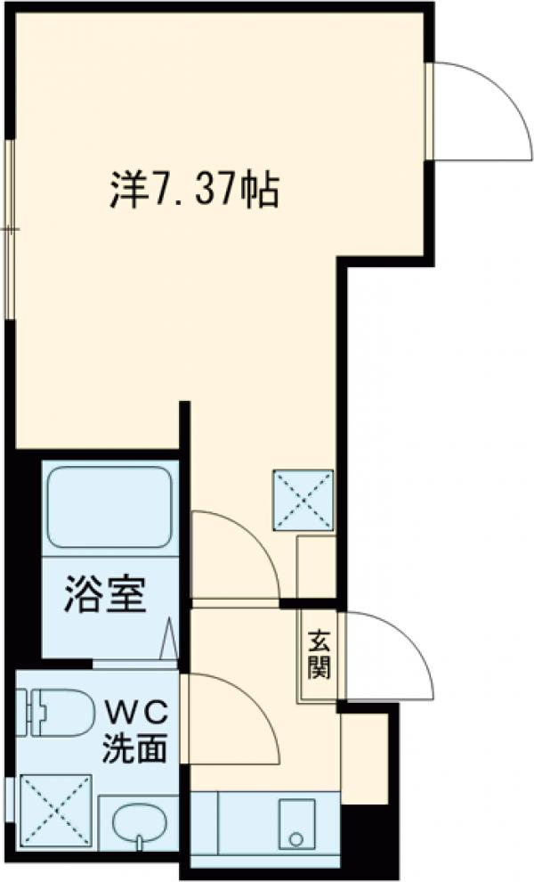 ローランギャロス四ツ木の間取り
