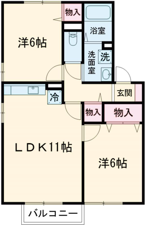 グレースヒルCの間取り