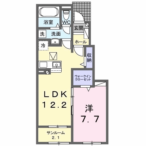 ヴィラ シルク Ⅰの間取り