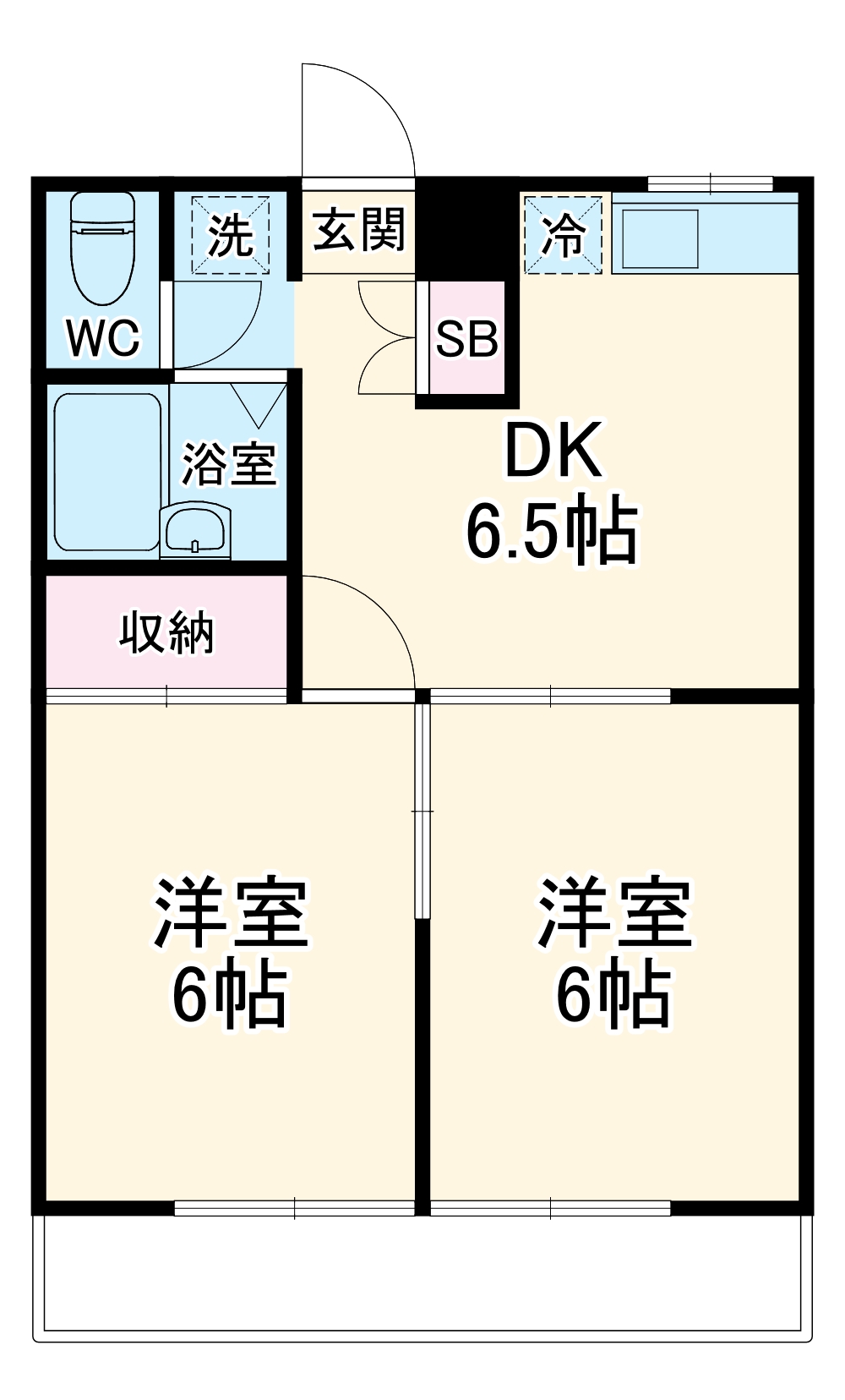 エステートピア新川崎Aの間取り