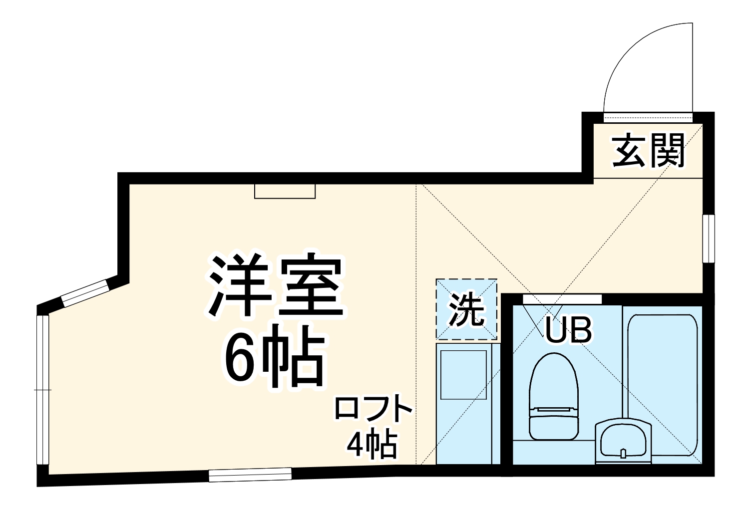 ユナイト菅サウス・バンクの間取り