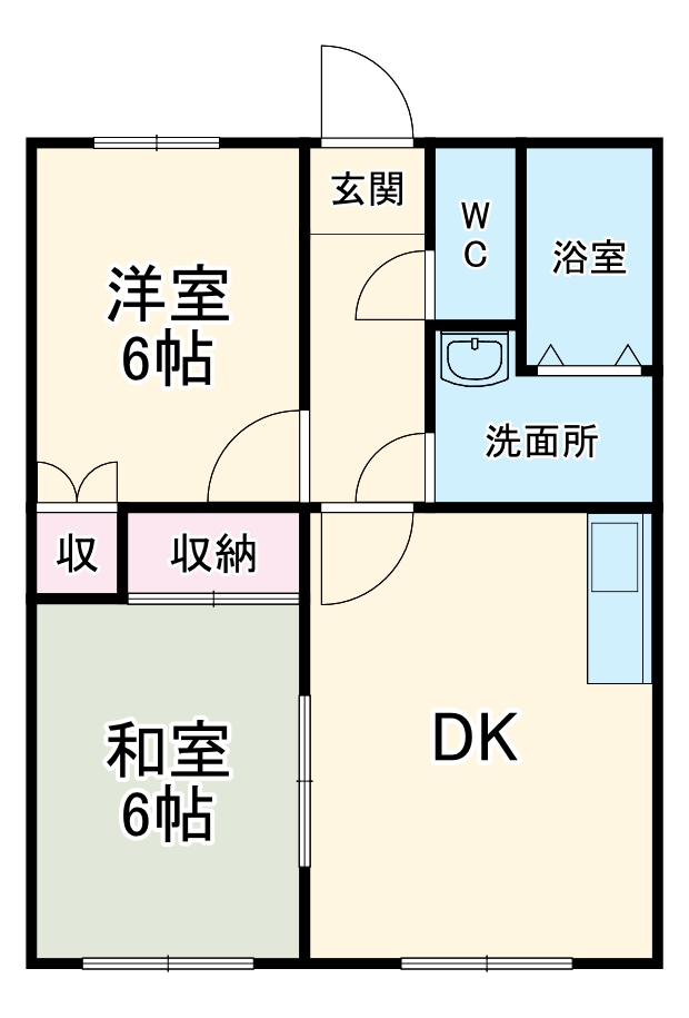 ベルメゾン常磐の間取り
