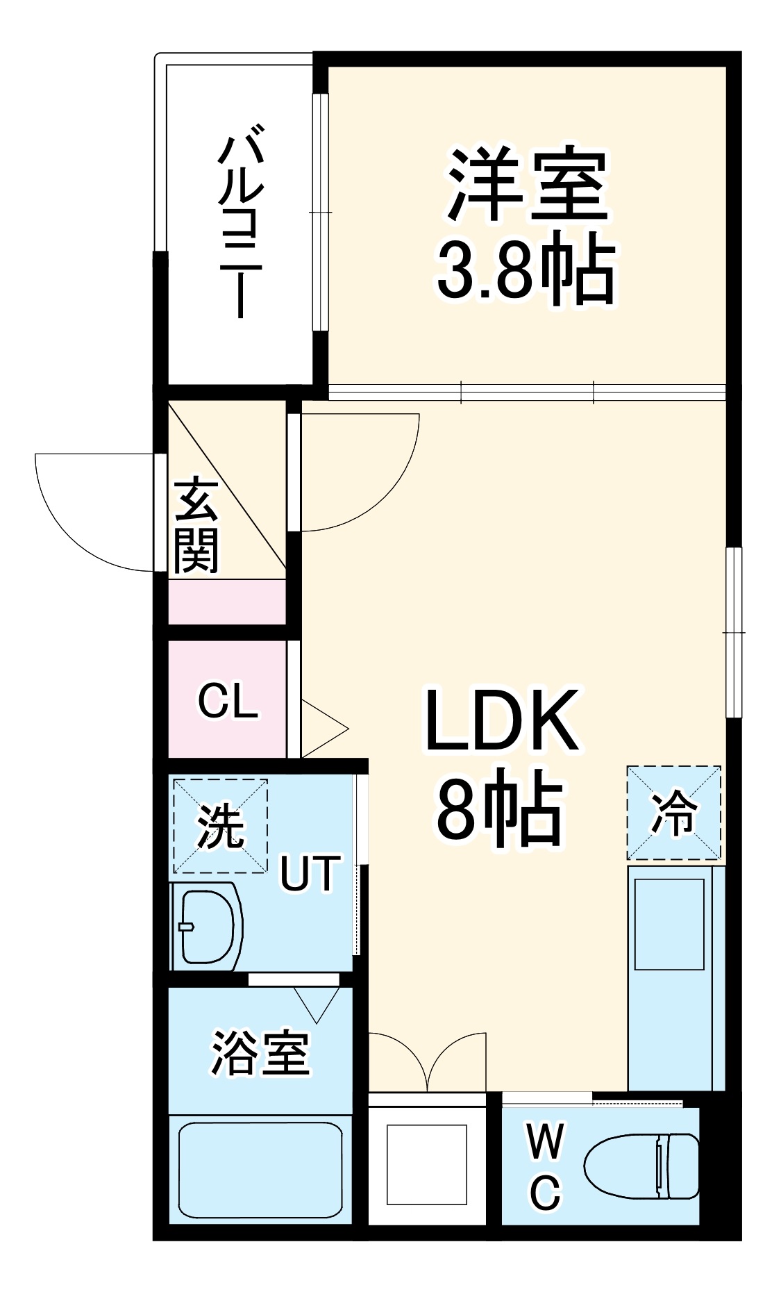 WEST名駅の間取り
