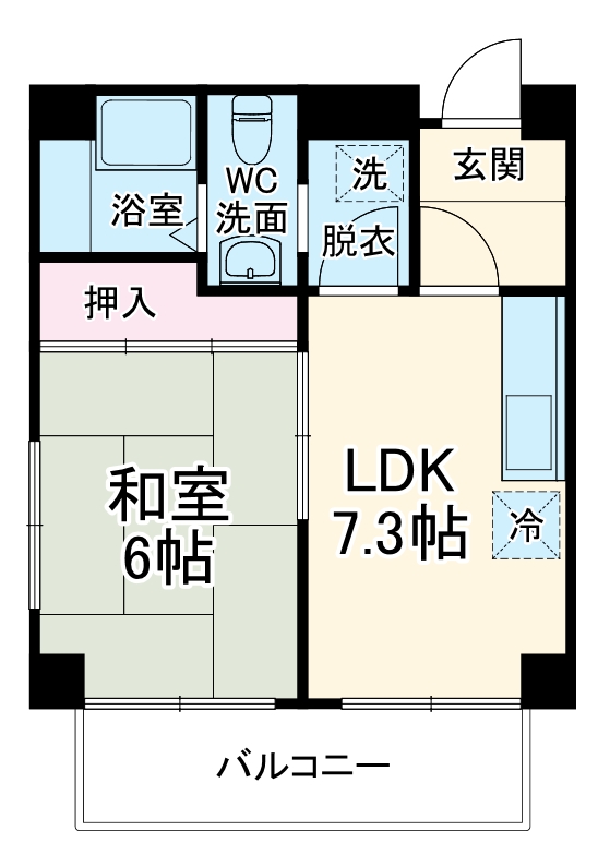 穂積マンション2号館の間取り
