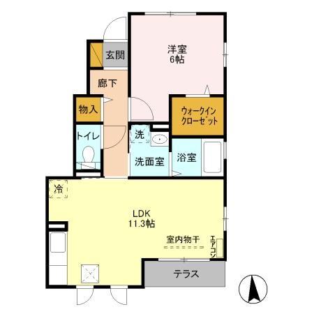 ドミールおおたかの森の間取り