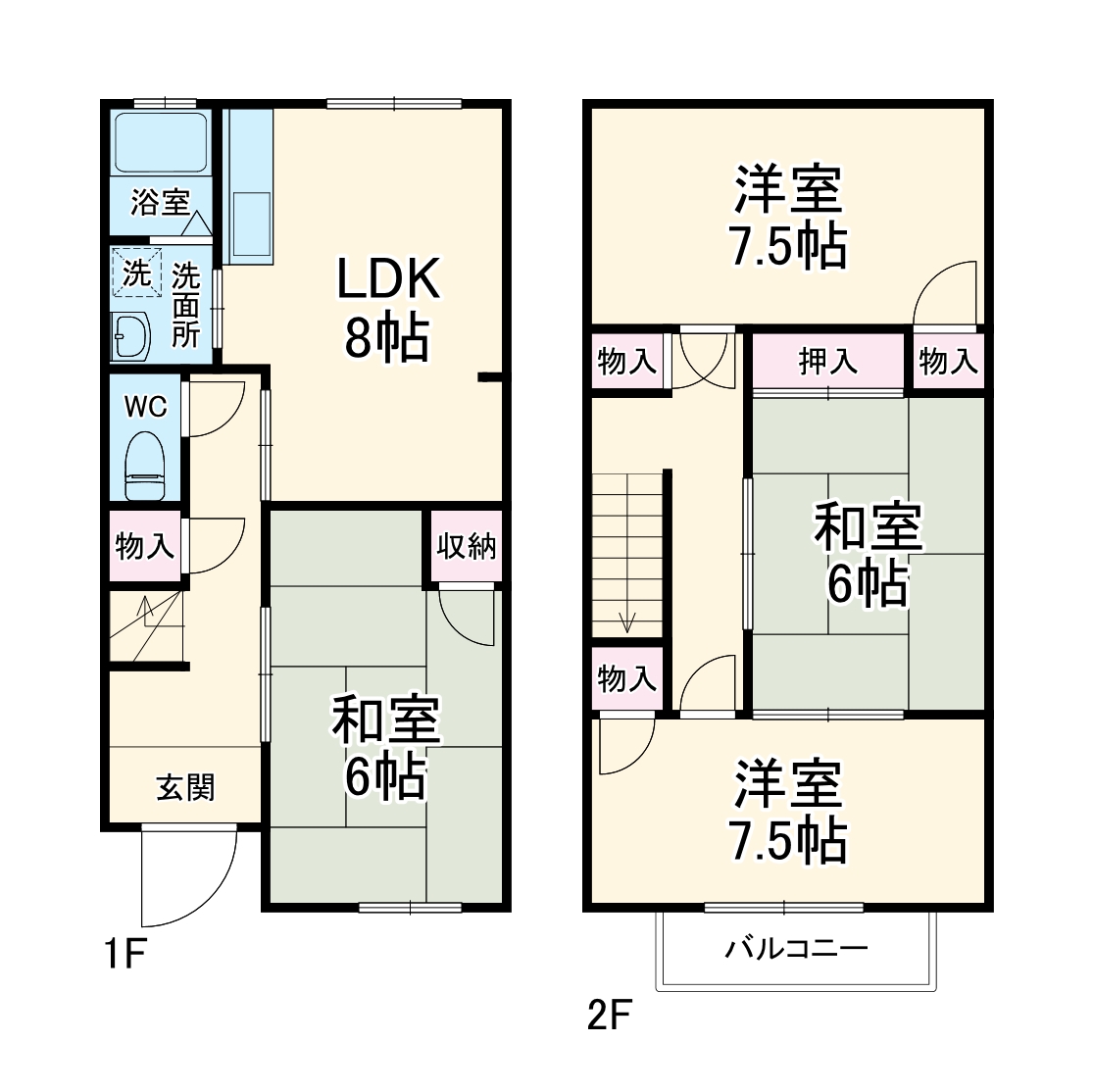 二葉商会 浅井貸家の間取り
