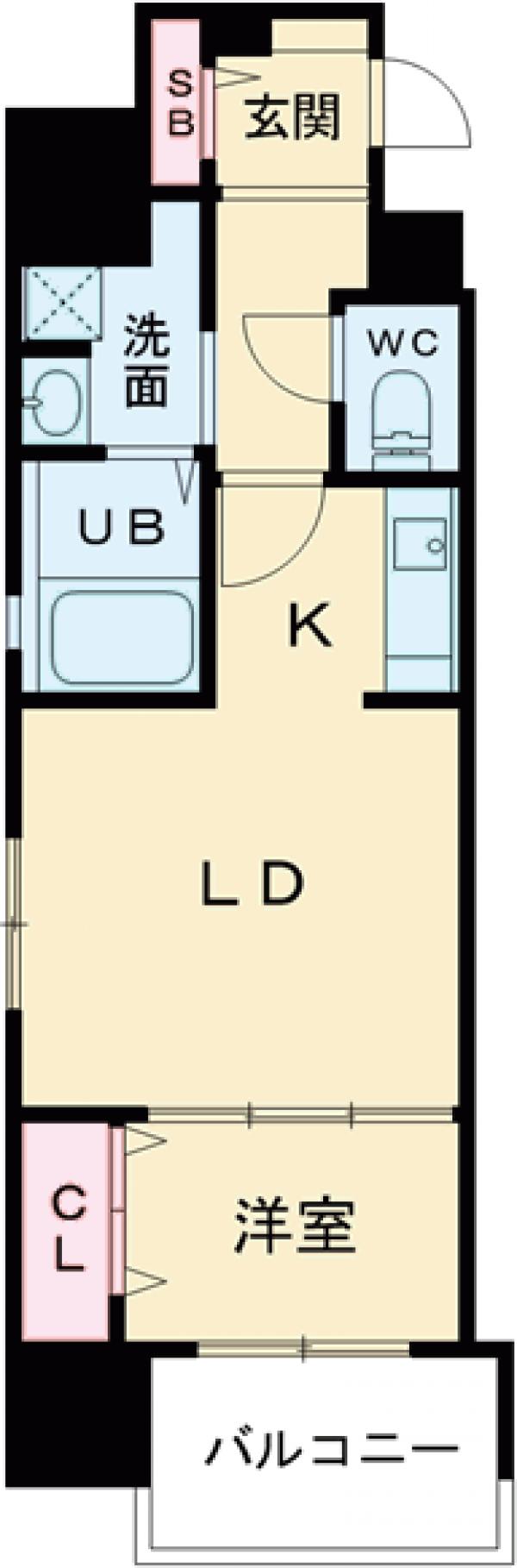 Nudge’one.千代県庁口の間取り