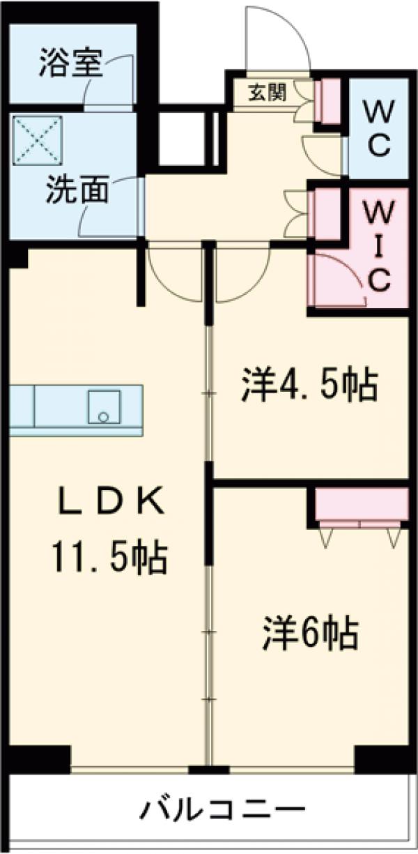 マテリア洗足池の間取り