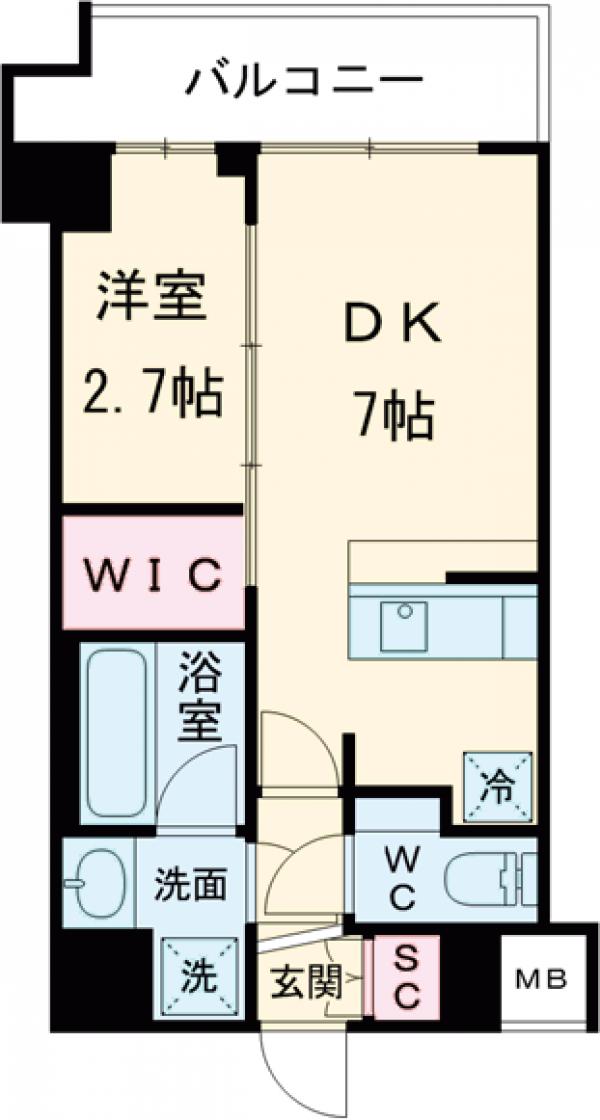 コンフォリア・リヴ品川戸越の間取り