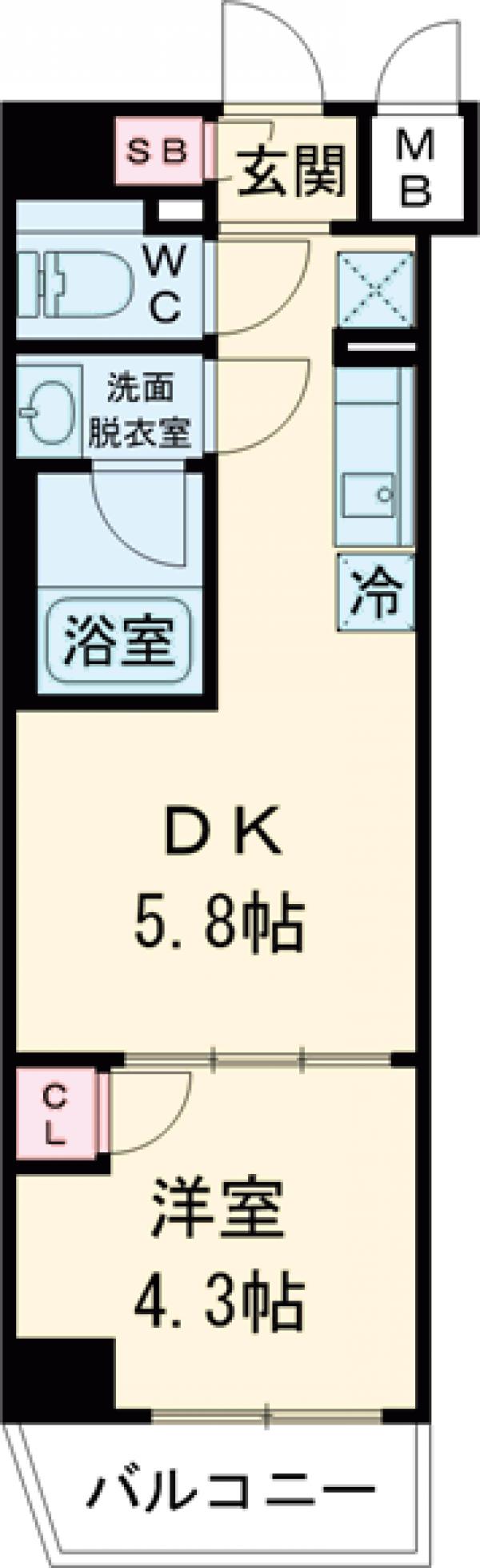 ハーモニーレジデンス東京サウス大塚の間取り