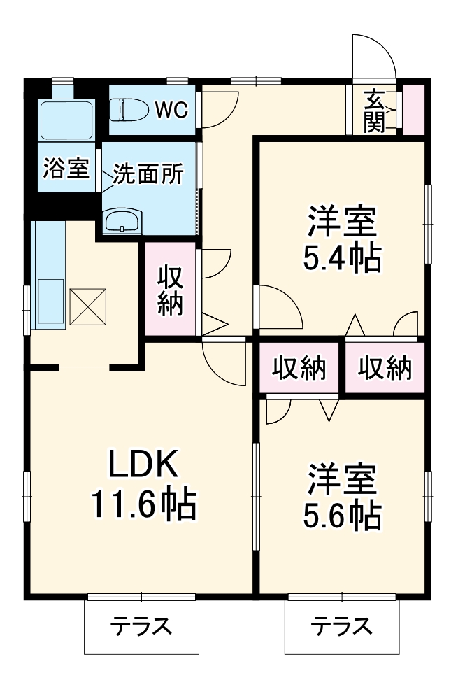 D・D・HOUSE Aの間取り