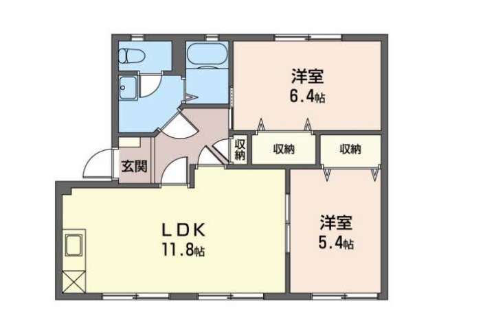 フレグランス大岩Aの間取り