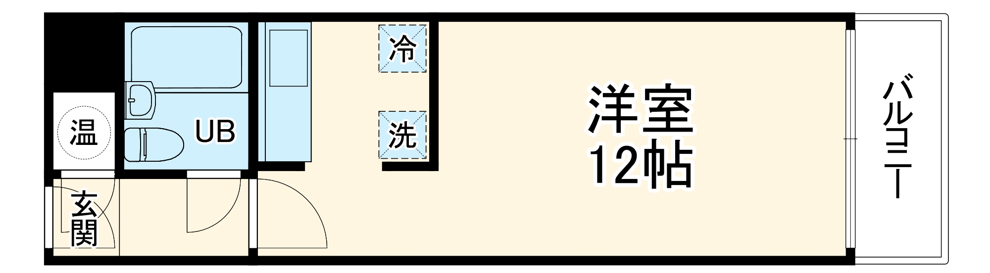パレロワイヤル順慶町の間取り