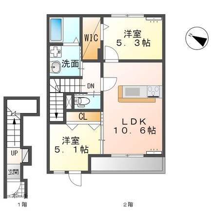 サニーコート北條の間取り