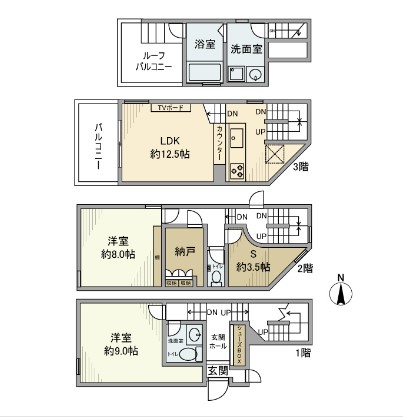 下目黒2丁目戸建の間取り
