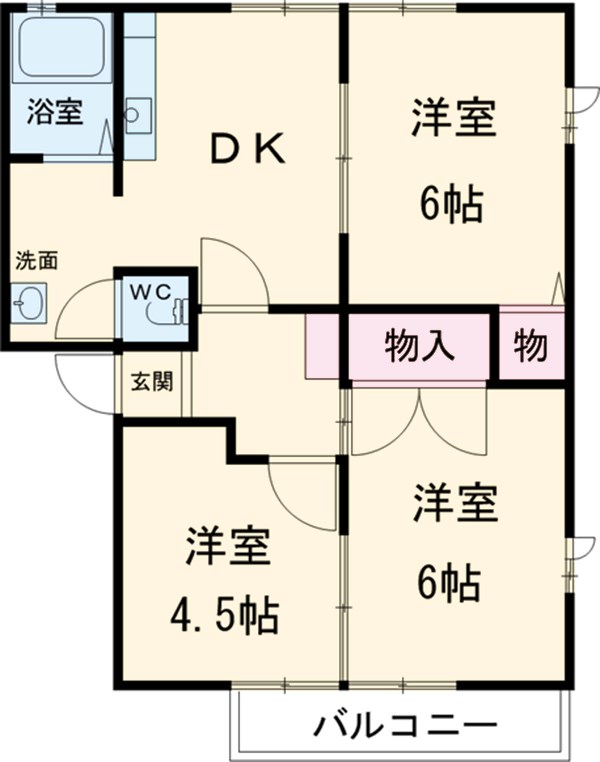 マイム井上Dの間取り