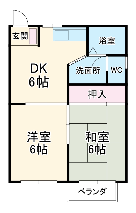 グリーンハイムAの間取り