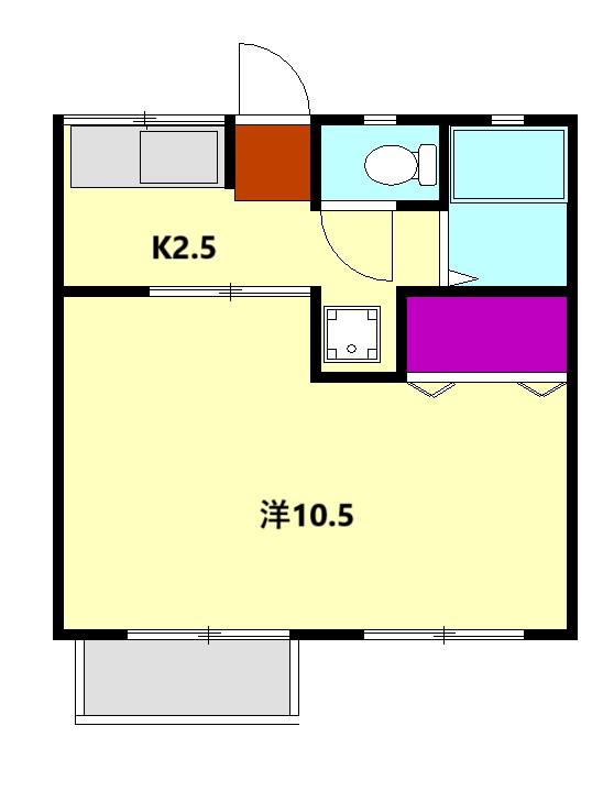 長谷川ハイツの間取り