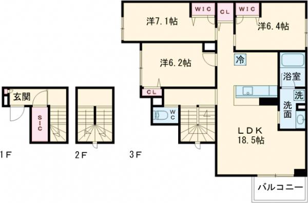 プレジール等々力の間取り