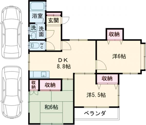 コアハイツⅡの間取り