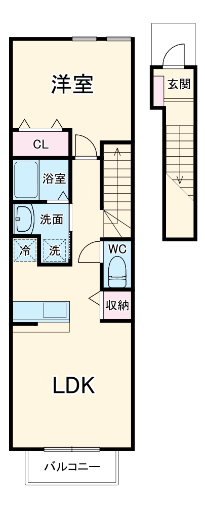 ア・ラ・モード メゾンAの間取り
