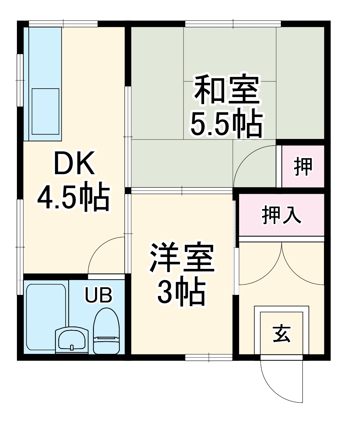 マンション松原の間取り