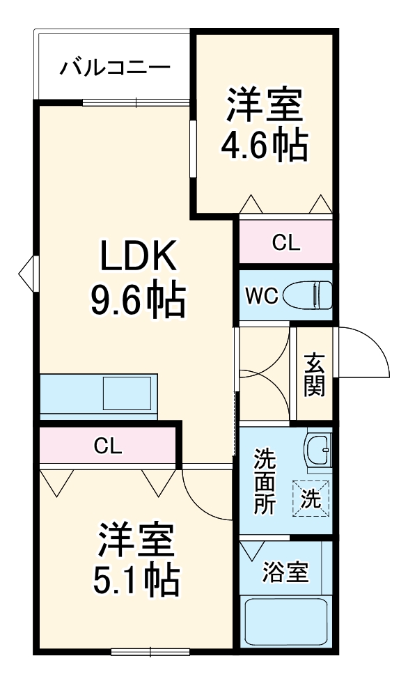 LECOCON半田Ⅱの間取り