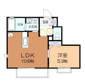 コージーコートAの間取り