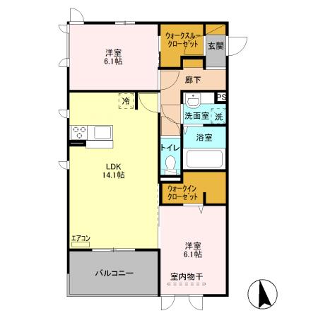 リシェスⅠの間取り