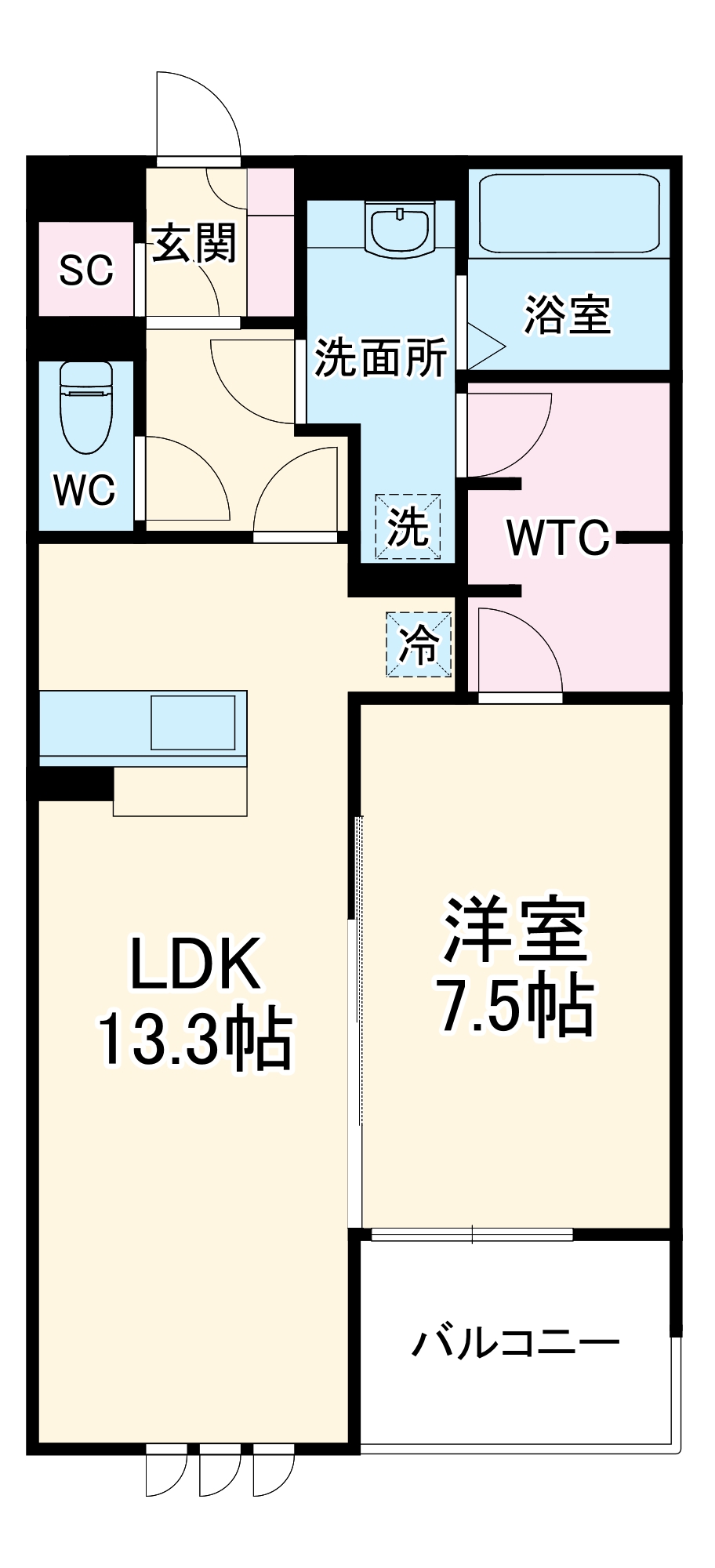 リシェスⅡの間取り