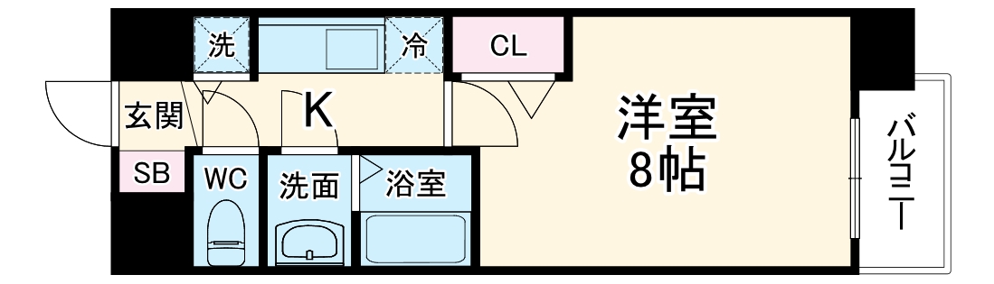 プレサンス名古屋STATIONフレアの間取り