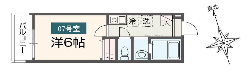 MELDIA西八王子Ⅱの間取り