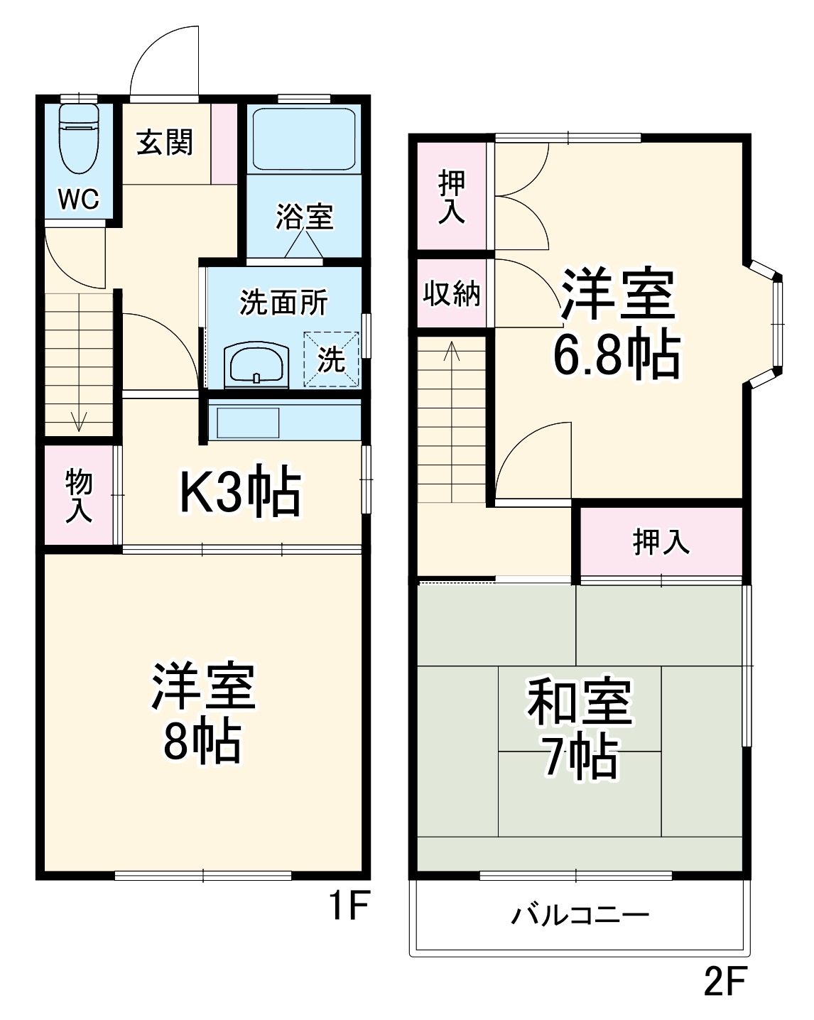 コーポエンドウの間取り