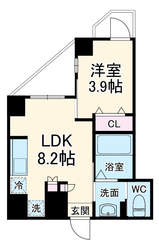 セントフィオーレ岩塚の間取り