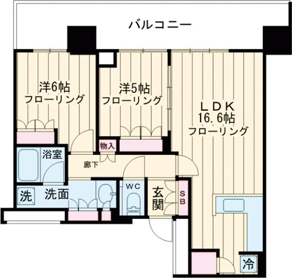 プラウドタワー小岩ファーストの間取り