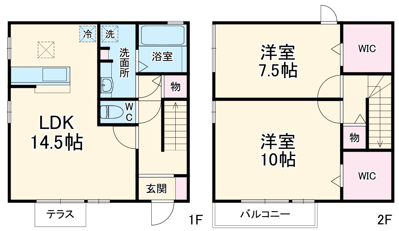 ソレイユ新城の間取り