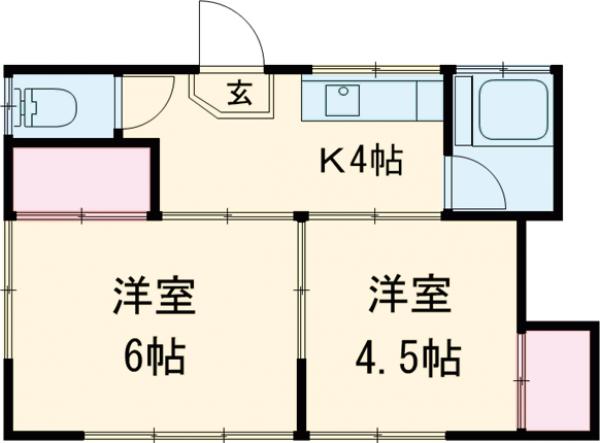 コーポ水戸橋の間取り