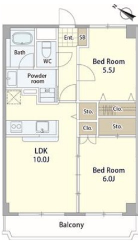 PLENDY瑞江の間取り